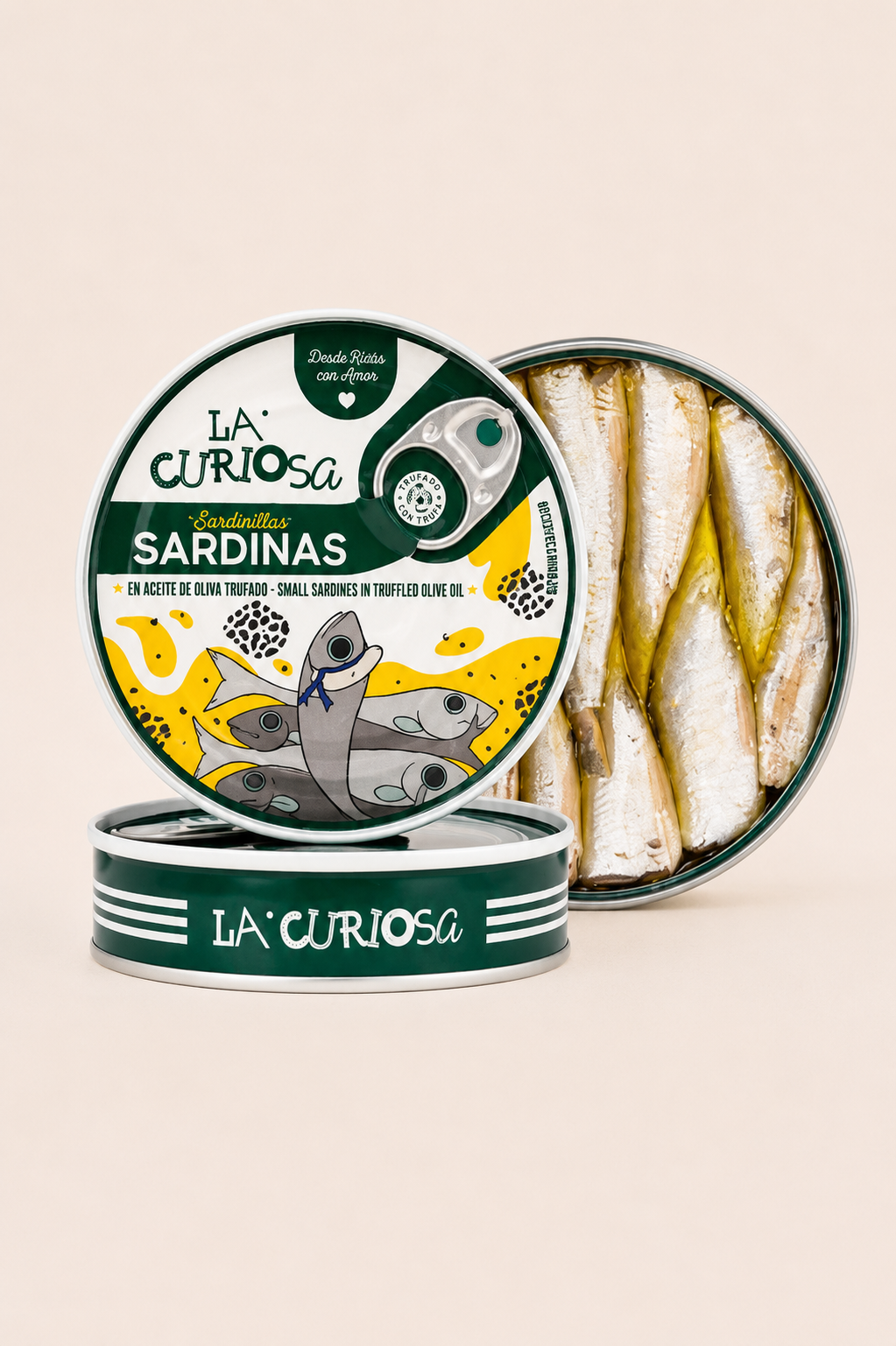 Sardynki z truflą La Curiosa 12 - 16 sztuk 110 g